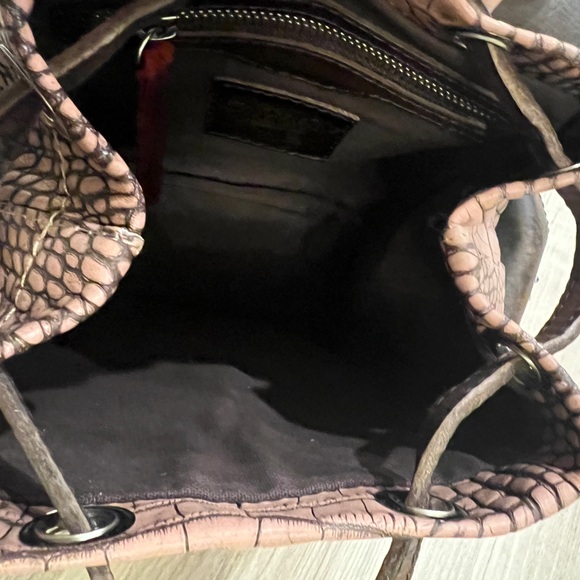 New Freebird by Steven Brett Pink Croco Backpack - Picture 9 of 12